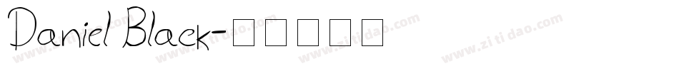 Daniel Black字体转换